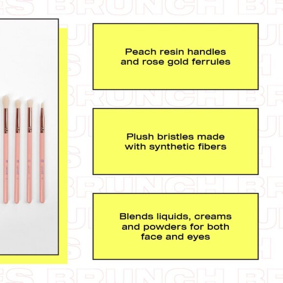 BH Cosmetics Weekend Vibes Brunch Bunch 11 Piece Full Size Makeup Brush Set -NIB - Picture 6 of 6